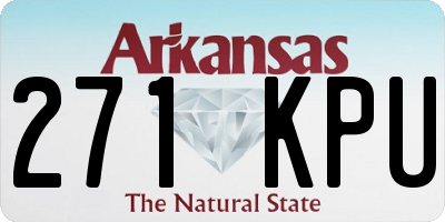 AR license plate 271KPU