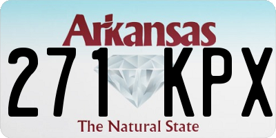 AR license plate 271KPX