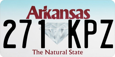 AR license plate 271KPZ