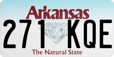 AR license plate 271KQE