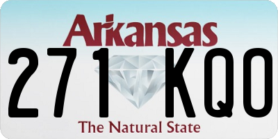 AR license plate 271KQO