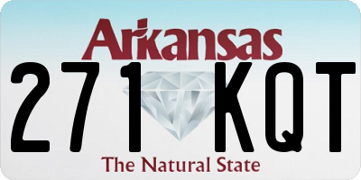 AR license plate 271KQT