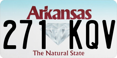 AR license plate 271KQV