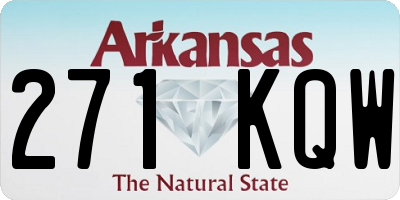 AR license plate 271KQW