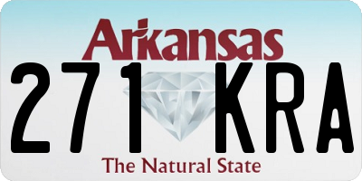 AR license plate 271KRA
