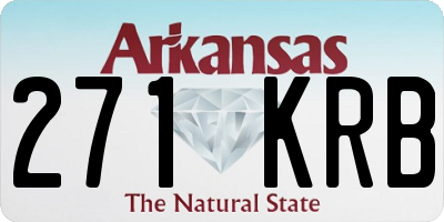 AR license plate 271KRB