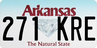 AR license plate 271KRE
