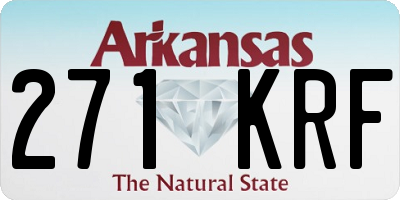 AR license plate 271KRF