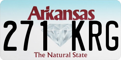 AR license plate 271KRG