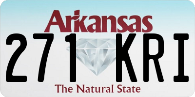 AR license plate 271KRI