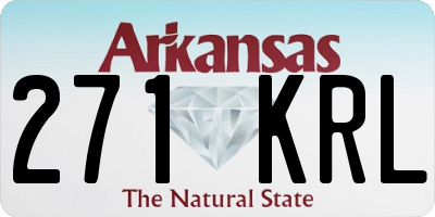 AR license plate 271KRL
