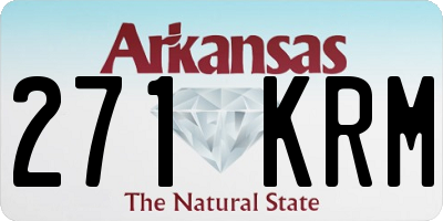 AR license plate 271KRM