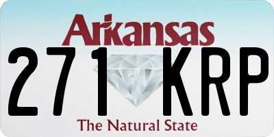 AR license plate 271KRP