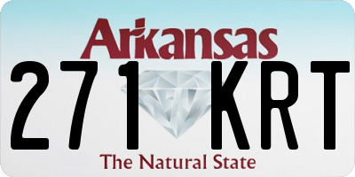 AR license plate 271KRT