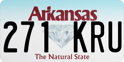 AR license plate 271KRU