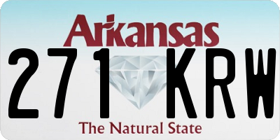 AR license plate 271KRW