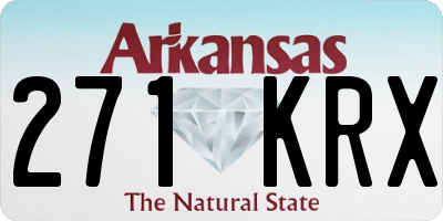 AR license plate 271KRX
