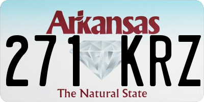 AR license plate 271KRZ