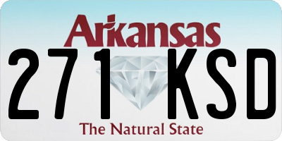AR license plate 271KSD
