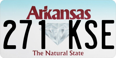AR license plate 271KSE
