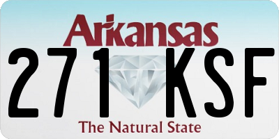 AR license plate 271KSF