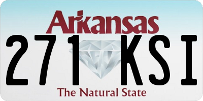 AR license plate 271KSI