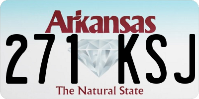 AR license plate 271KSJ