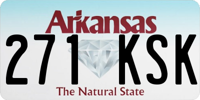 AR license plate 271KSK