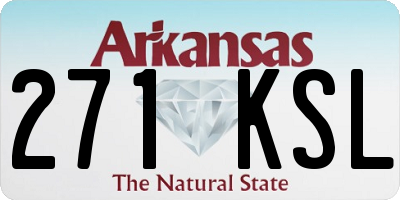 AR license plate 271KSL