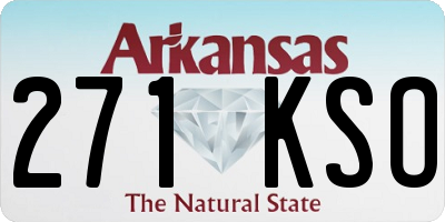 AR license plate 271KSO