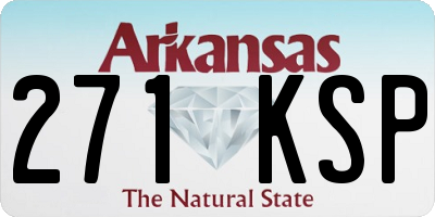 AR license plate 271KSP
