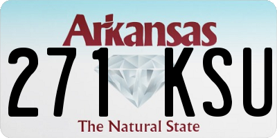 AR license plate 271KSU