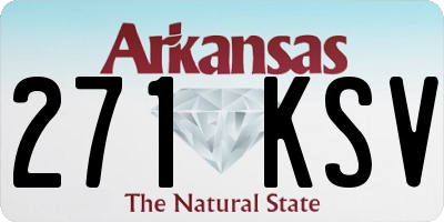 AR license plate 271KSV