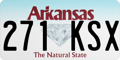 AR license plate 271KSX