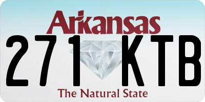 AR license plate 271KTB