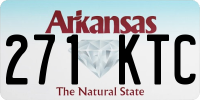 AR license plate 271KTC