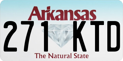 AR license plate 271KTD