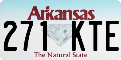 AR license plate 271KTE