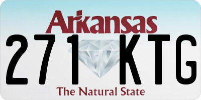 AR license plate 271KTG