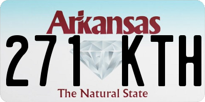 AR license plate 271KTH