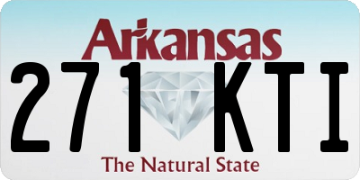 AR license plate 271KTI