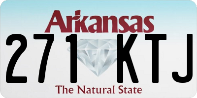 AR license plate 271KTJ