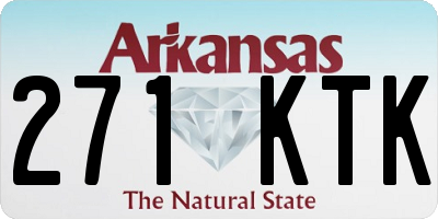 AR license plate 271KTK