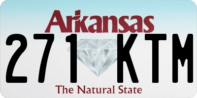 AR license plate 271KTM