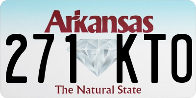 AR license plate 271KTO