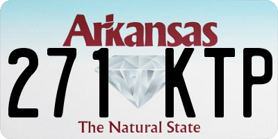 AR license plate 271KTP