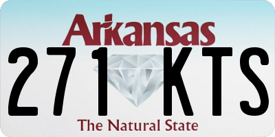 AR license plate 271KTS