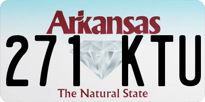 AR license plate 271KTU