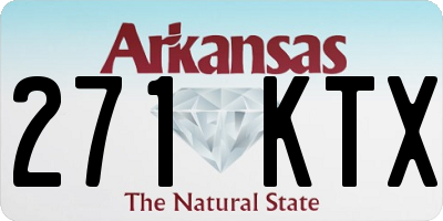 AR license plate 271KTX