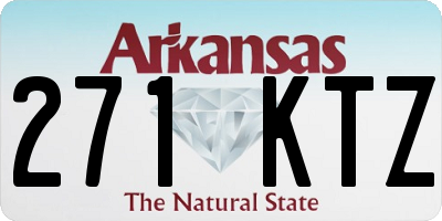 AR license plate 271KTZ